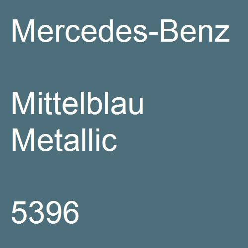 Mercedes-Benz, Mittelblau Metallic, 5396.